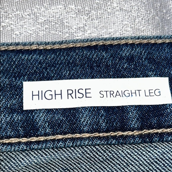 Code Bleu Deep Blue Denim JeansSize 20W High Rise Straight Leg New - Picture 9 of 13